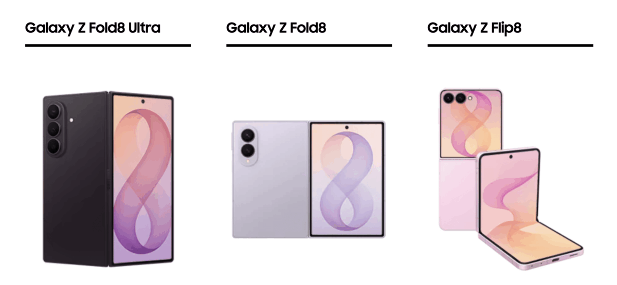 三星 Galaxy Z8 系列摺疊手機